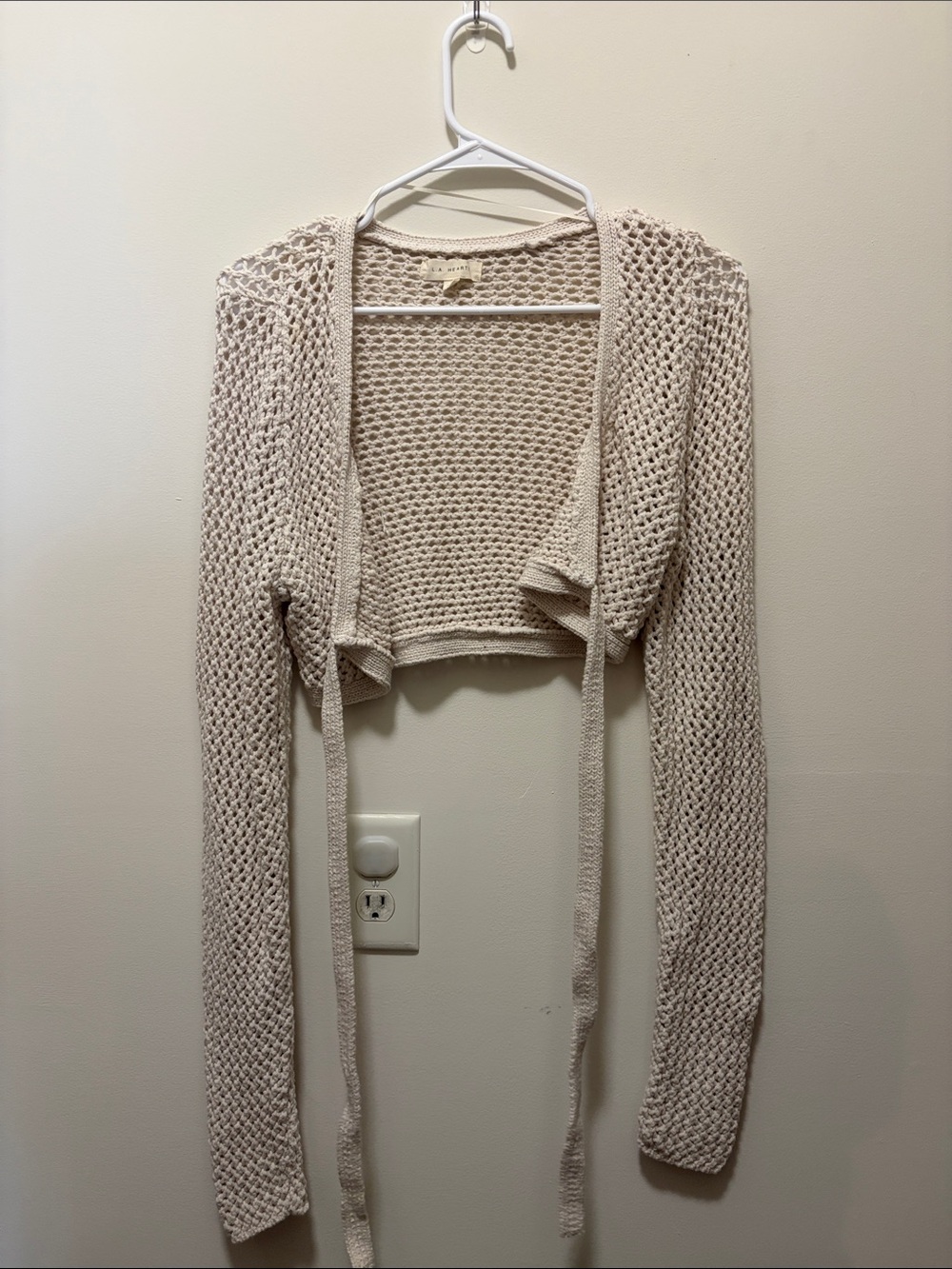 PacSun L. A. Hearts Crochet Wrap Top